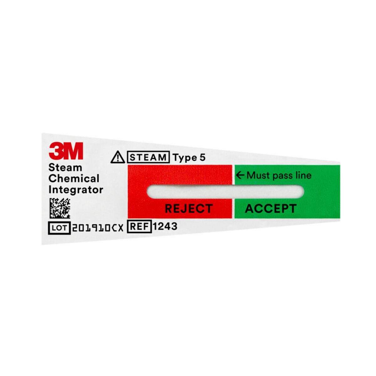 3M™ Attest™ Chemický integrátor pro páru 1243B, typ 5, 100 ks/balení